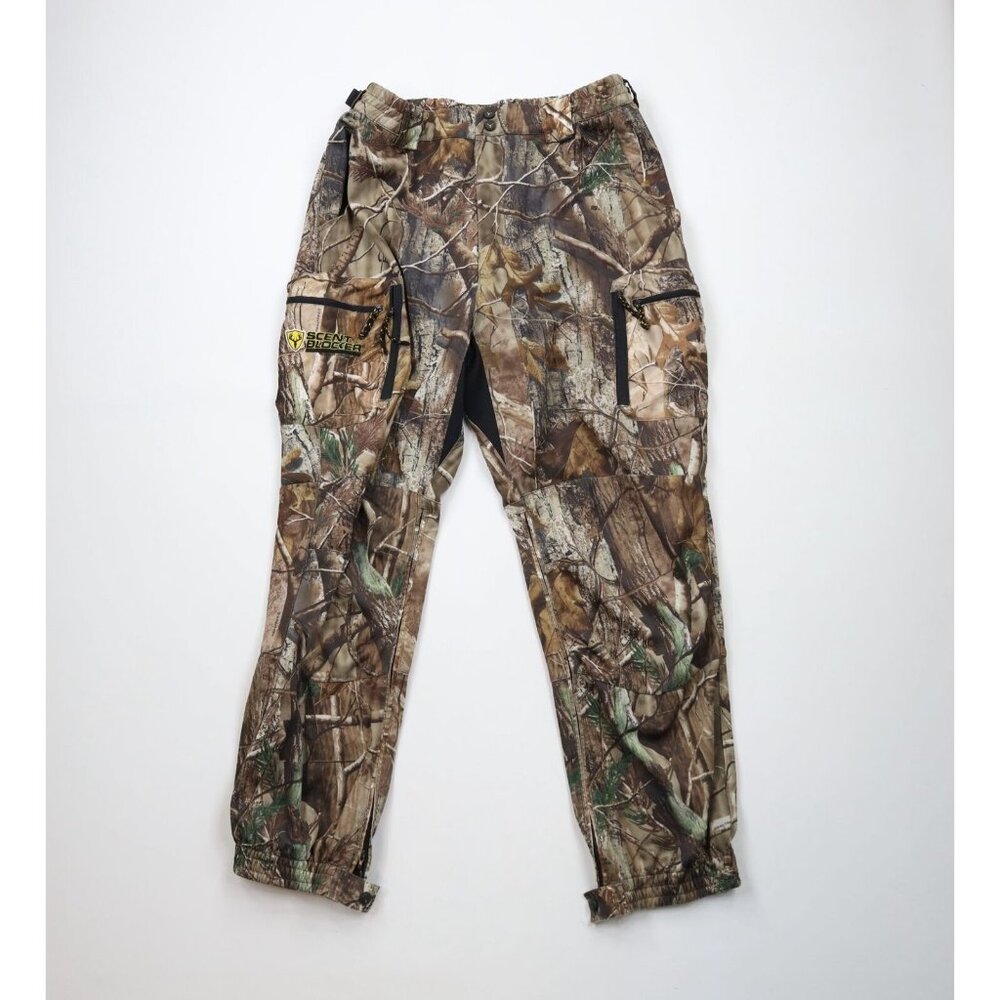 Vintage Streetwear Mens XL Distressed Realtree Camouflage Cuffed Joggers Pants